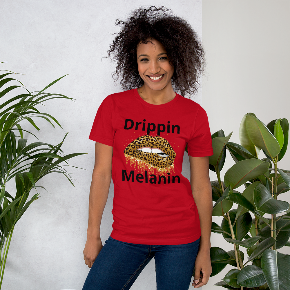 Drippin Melanin Cheetah (Relaxed Fit) – T-shirt Me Please
