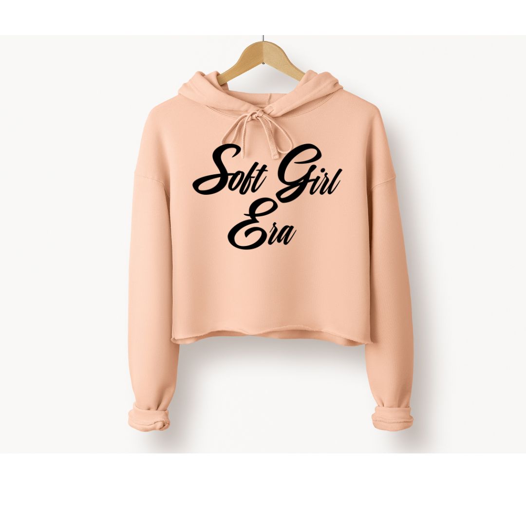 Soft Girl Era Cropped Hoodie