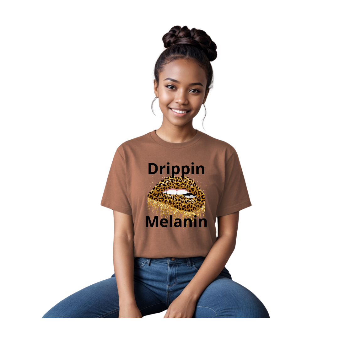 Drippin Melanin Cheetah (Relaxed Fit)