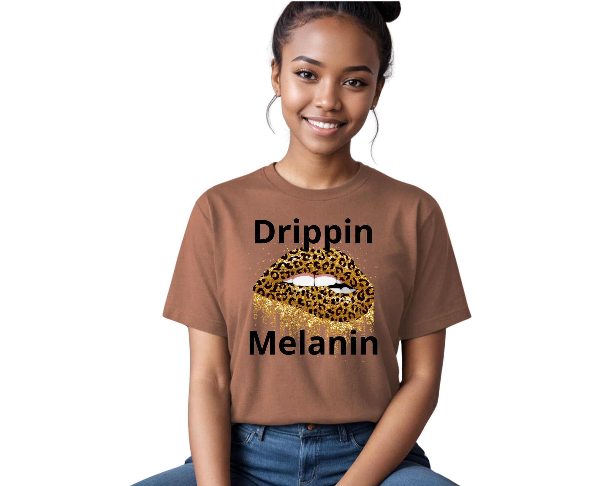 Drippin Melanin-Cheetah Edition (Slim Fit)