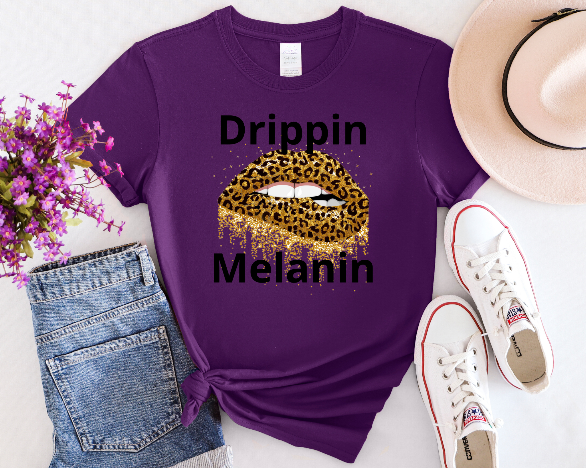 Drippin Melanin-Cheetah Edition (Slim Fit)