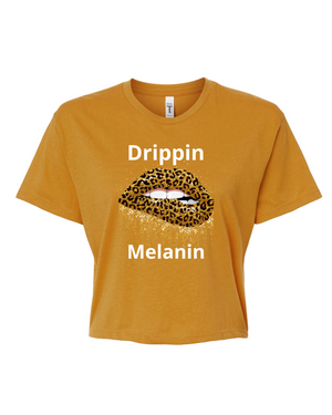 Drippin Melanin-Cheetah Edition (Crop Top)