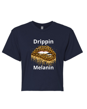 Drippin Melanin-Cheetah Edition (Crop Top)