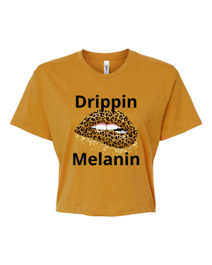 Drippin Melanin-Cheetah Edition Crop Top