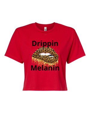 Drippin Melanin-Cheetah Edition Crop Top