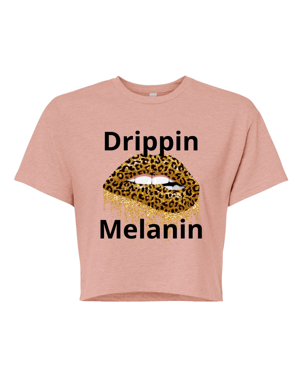 Drippin Melanin-Cheetah Edition Crop Top