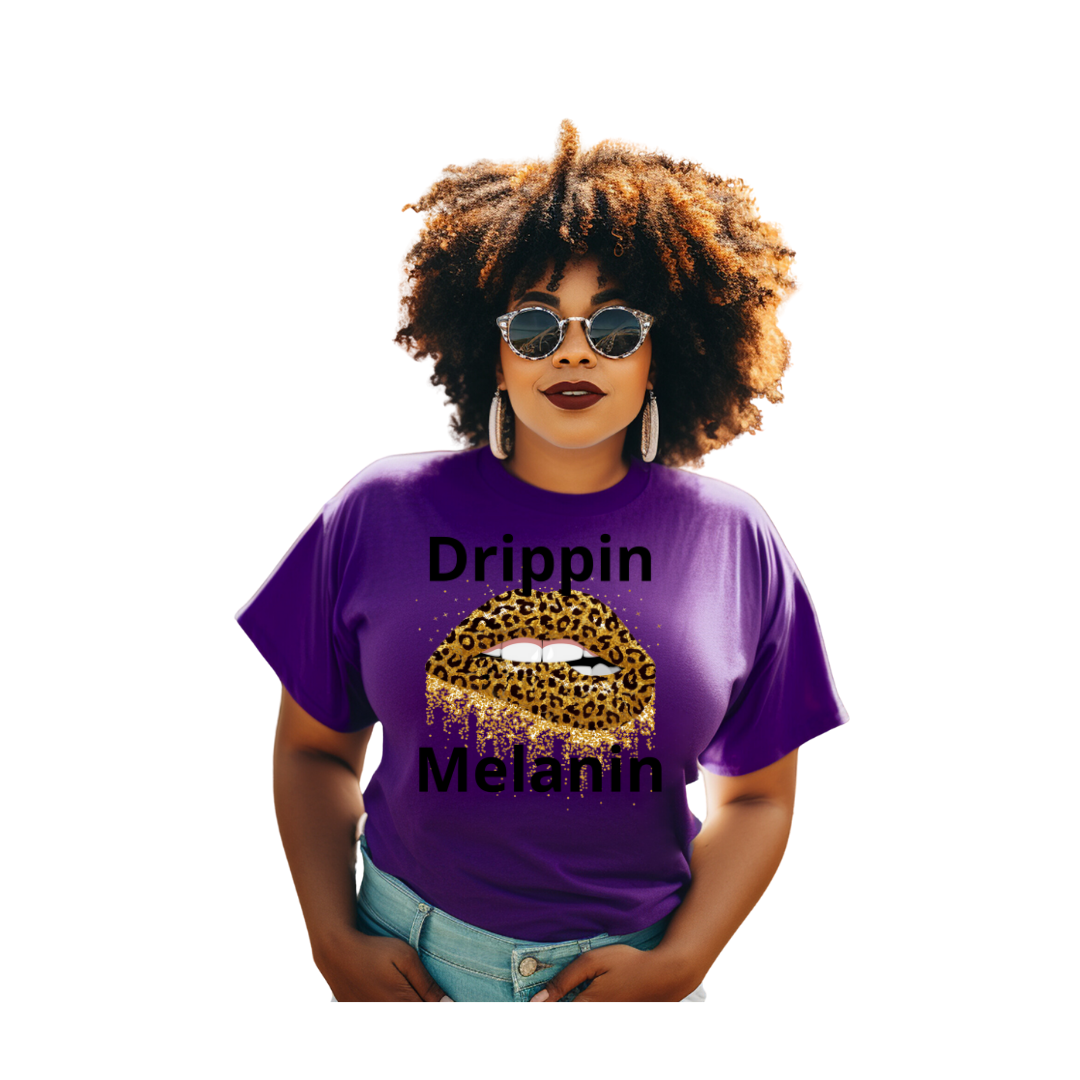 Drippin Melanin Cheetah (Relaxed Fit)