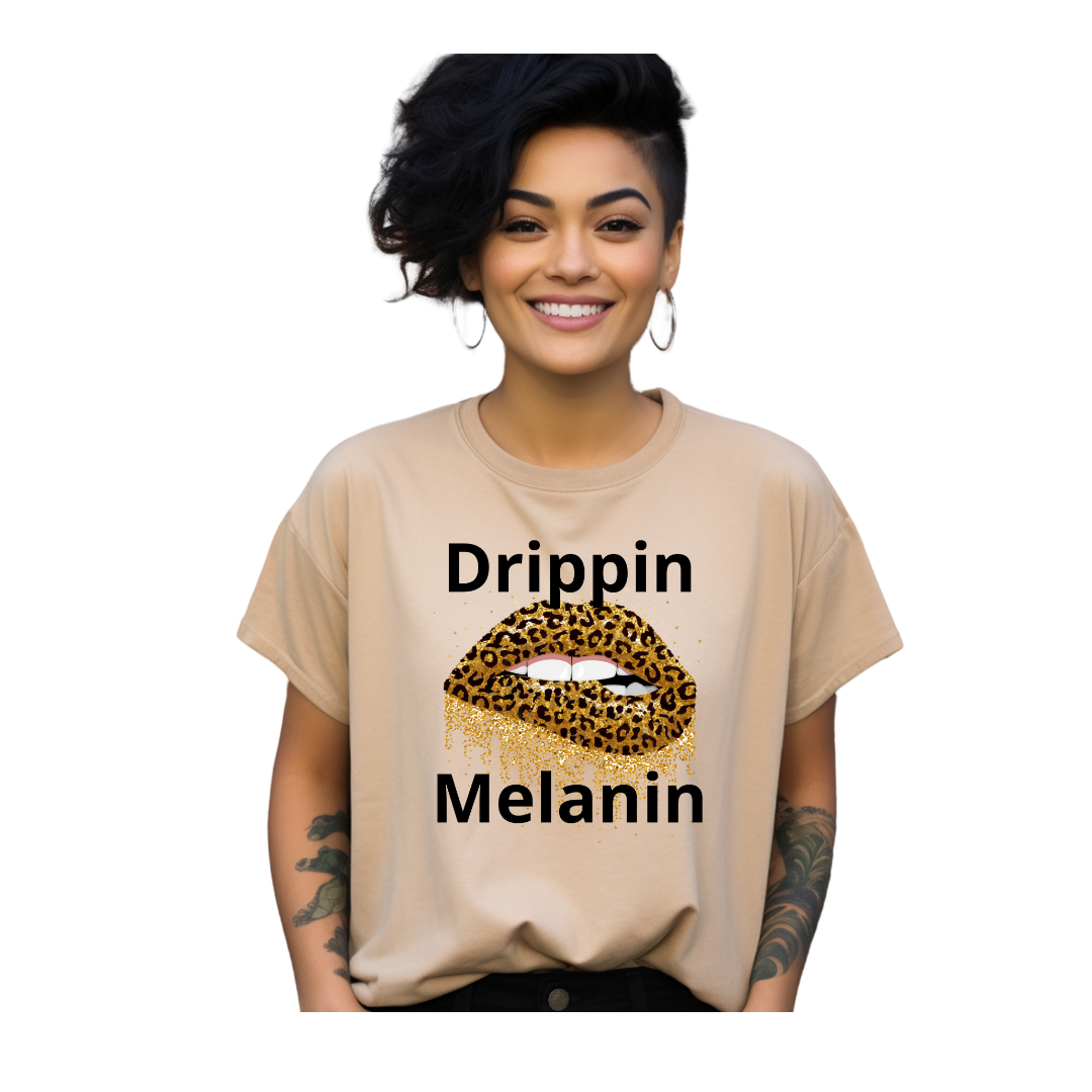 Drippin Melanin Cheetah (Relaxed Fit)