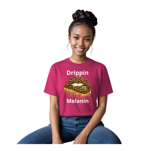 Drippin Melanin-Cheetah Edition ( Relaxed Fit)