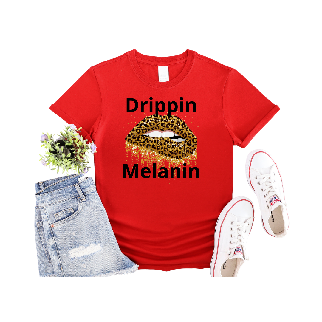 Drippin Melanin Cheetah (Relaxed Fit)