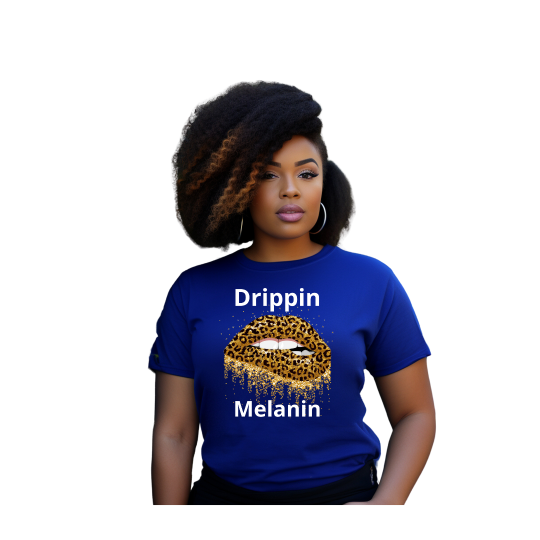 Drippin Melanin-Cheetah Edition ( Relaxed Fit)