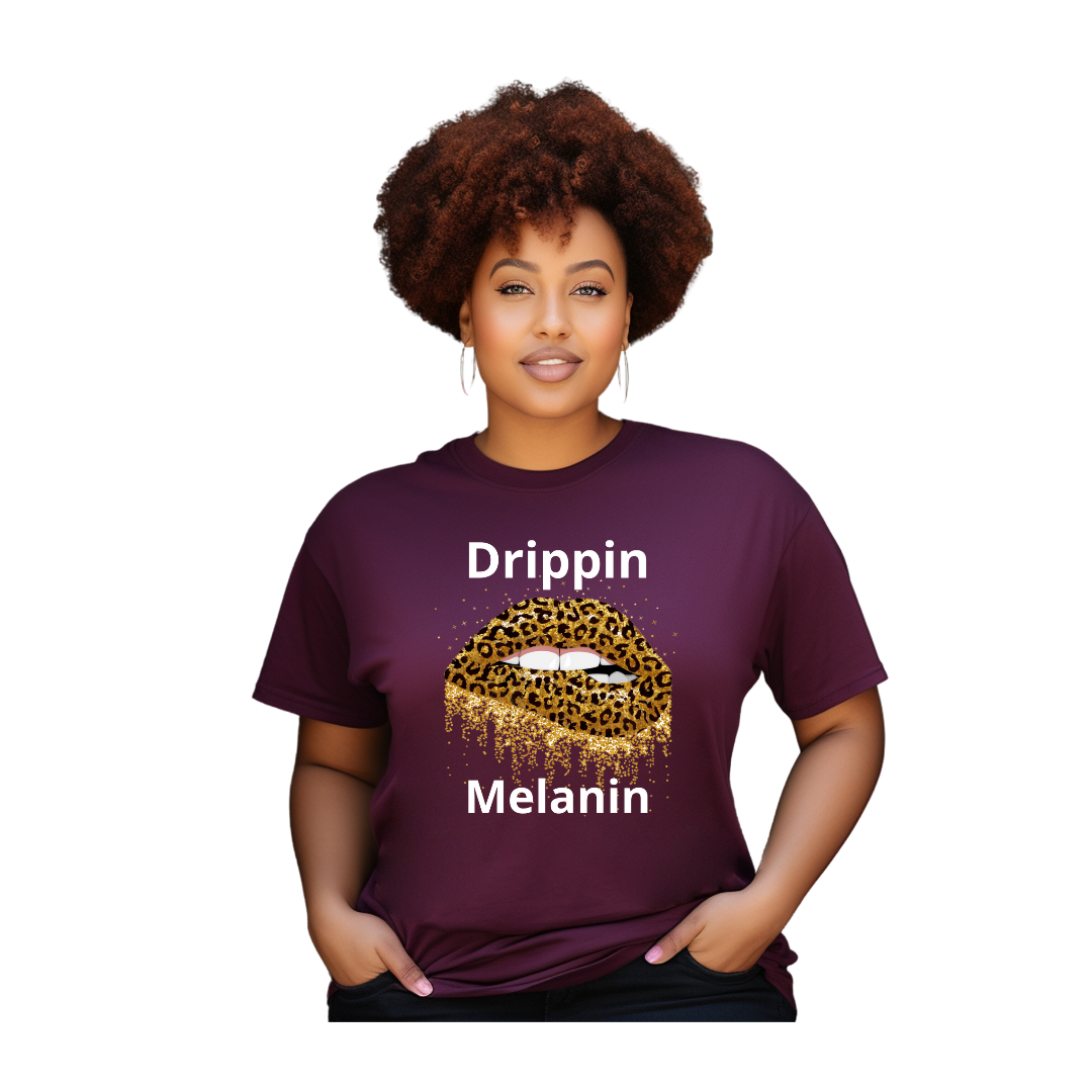 Drippin Melanin-Cheetah Edition ( Relaxed Fit)