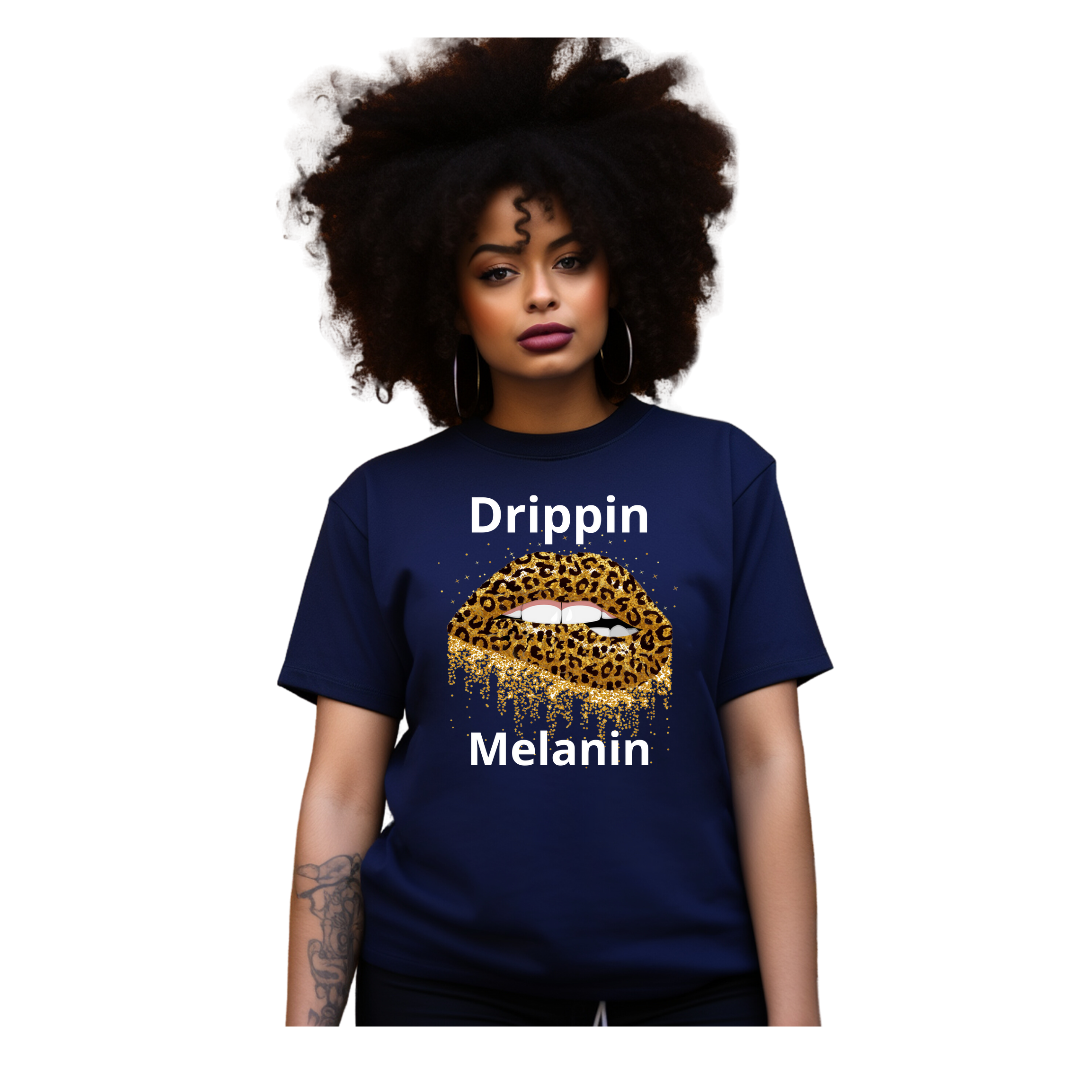 Drippin Melanin-Cheetah Edition ( Relaxed Fit)