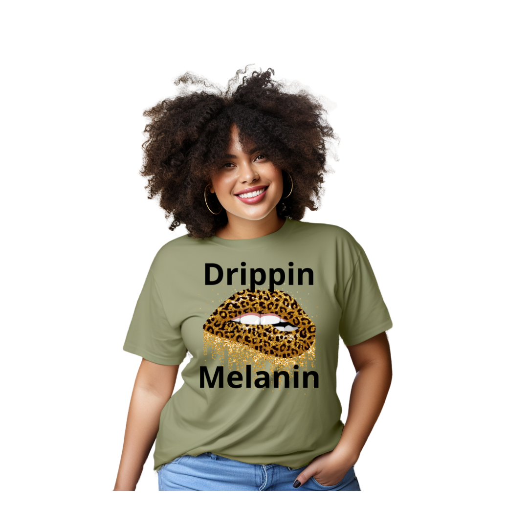 Drippin Melanin Cheetah (Relaxed Fit)