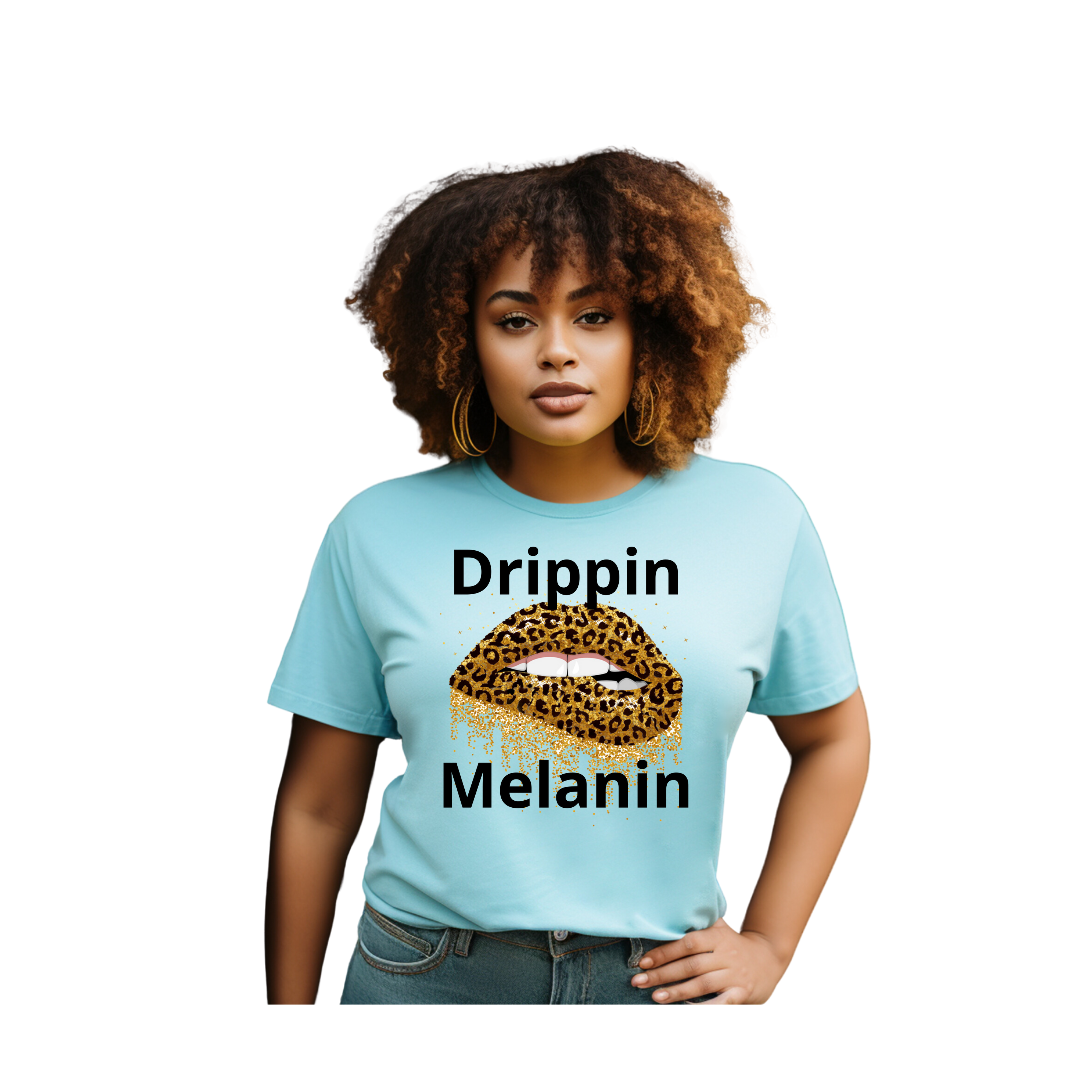 Drippin Melanin Cheetah (Relaxed Fit)