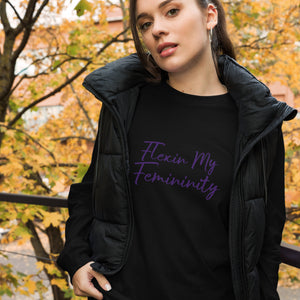 Flexin My Femininity-Purple  (Long Sleeve)