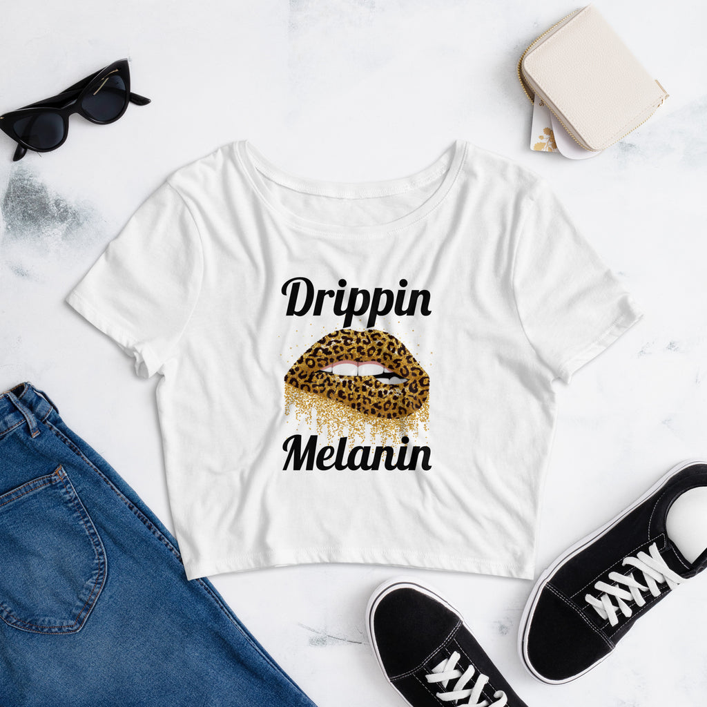 Drippin Melanin-Cheetah Edition Crop Top